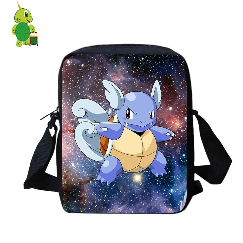 

Pokemon Wartortle Galaxy Space Mini Shoulder Bag Women Men Double Layer Small Handbag Purses Phone Bag Boys Girls Crossbody Bag