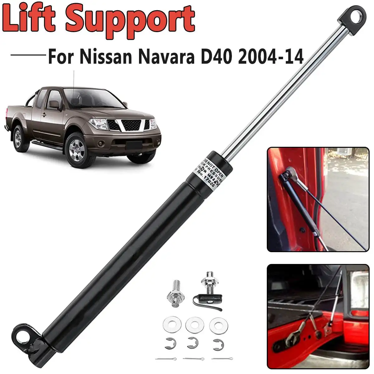 

For Nissan Navara D40 2004-2014 Rear Liftgate Tailgate Slow Down Trunk Gas Shock Strut Damper Lift Supports