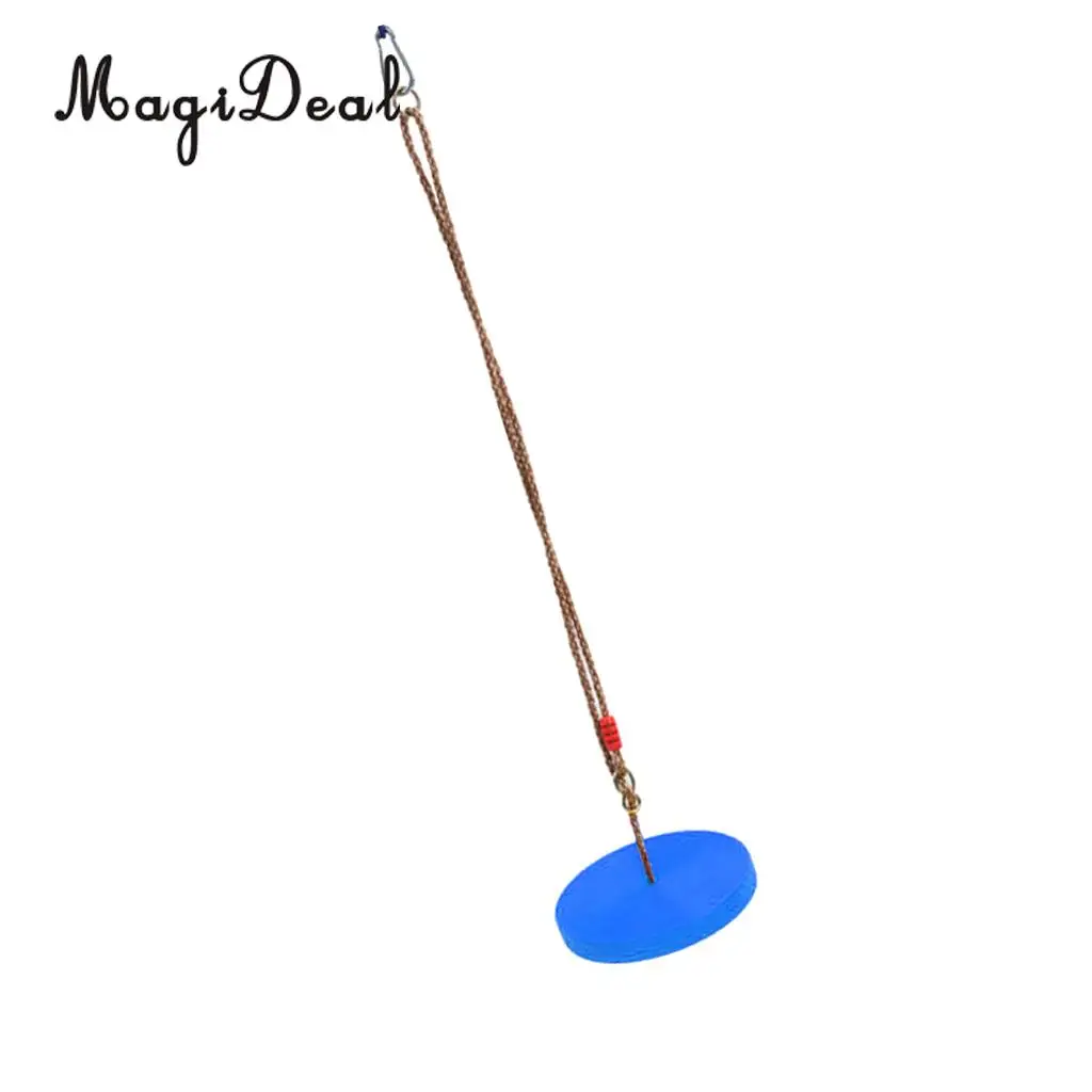 MagiDeal Safe Children Kids Outdoor Tree Hanging Disc Rope Swing Set for Garden Playground Camping Picnic Playing Toy 3Colors 4