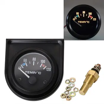 

High quality 2inch 52mm Universal Car Pointer Water Temperature Temp Gauge Meter 40-12 degree LED Water Temp Gauge