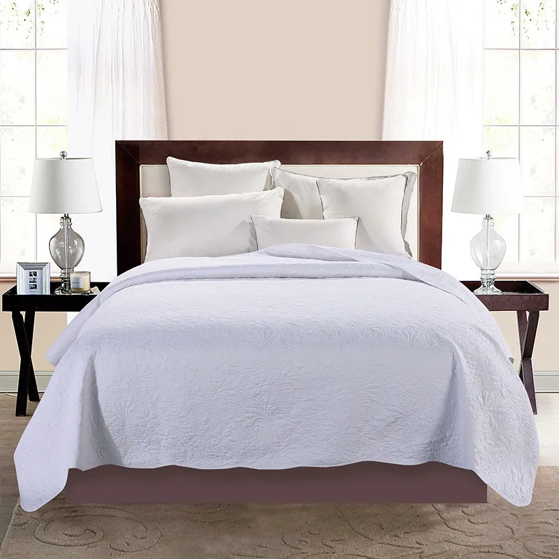 DeMissir роскошное летнее хлопковое покрывало, покрывало для кровати, кондиционер, короткое одеяло, большой размер, сшитое тонкое одеяло, однотонное