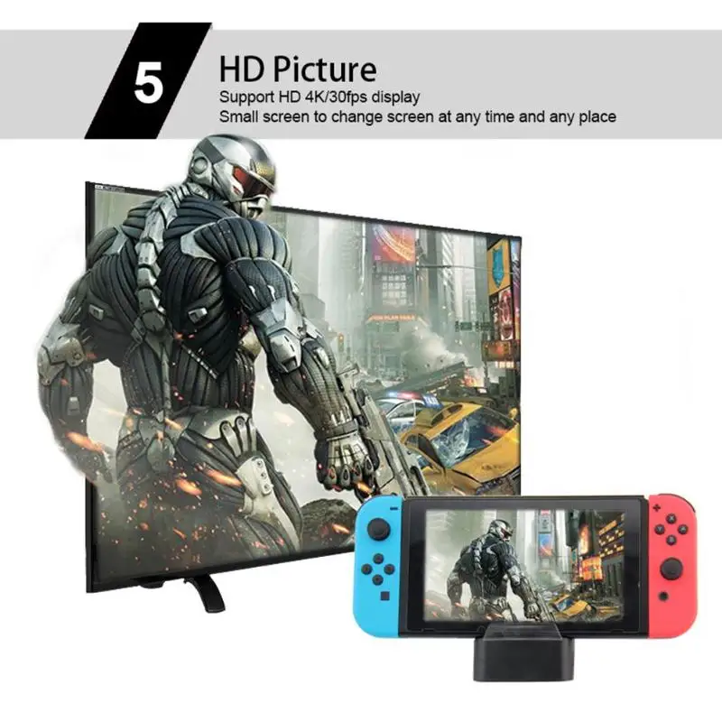 HDMI зарядная док станция регулируемый кронштейн база для Nintend Switch Host|Зарядные