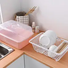 AUGKUN блюдо стойки с крышкой посуда столовые приборы держатель пластик шкаф Посуда Столовые приборы коробка для хранения