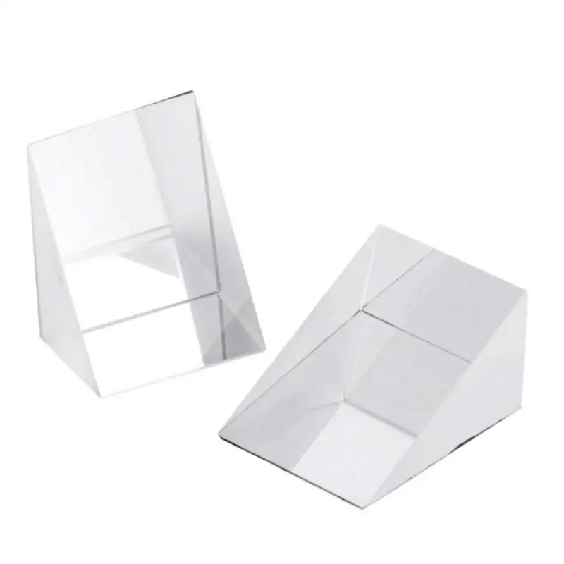 

10mmx10mmx10mm Optical Glass Triangular Prisms Right Angle Isosceles Prisms Lens Optical H-K9 Glass Material Testing Instrument