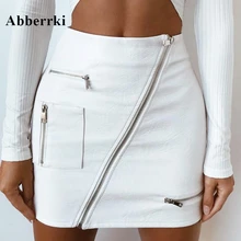 Горячая Распродажа, Женская Сексуальная мини-юбка в стиле панк, искусственная кожа, молния, бедра, бедра, высокая талия, Летняя короткая юбка, Saias Faldas Cortas