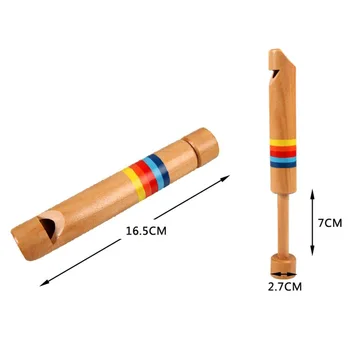 

1PCS Kids Wooden Whistle Musical Instrument Educational Toys for Children YJS Dropship