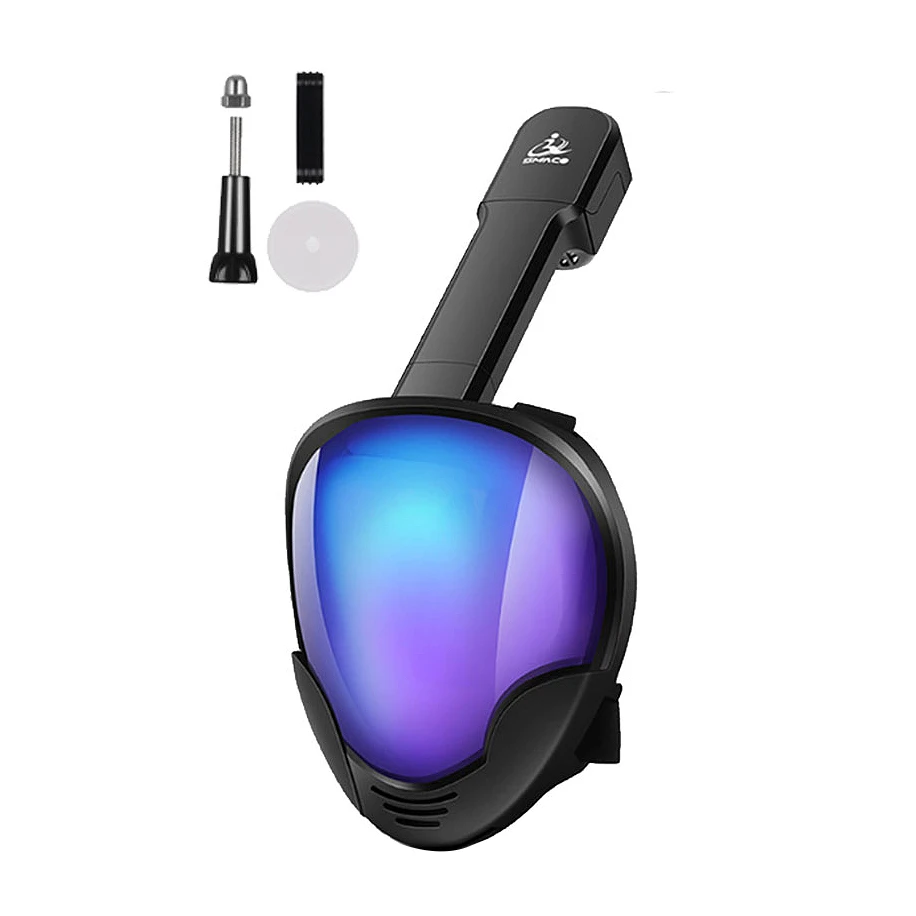 

SMACO Full Snorkeling Mask Underwater Swimming Mask Scuba Diving Mask Motion Sports Camera M8018