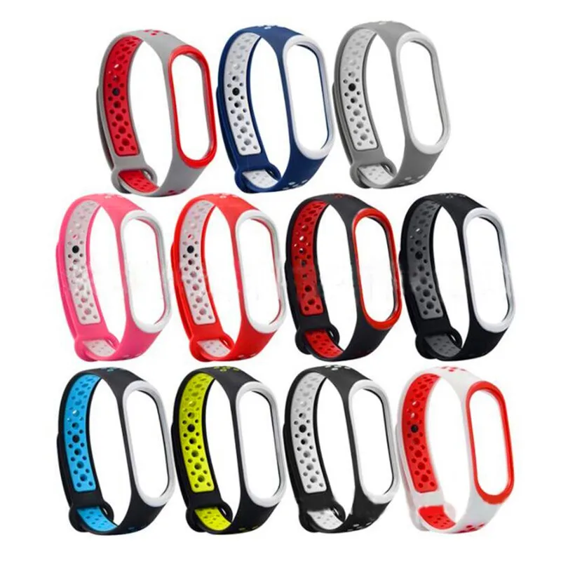 

1Pcs Sports Wrist Support Silicone Wristband Strap Replacement Wrist Band Colorful For Xiaomi Mi Band 3 Replace