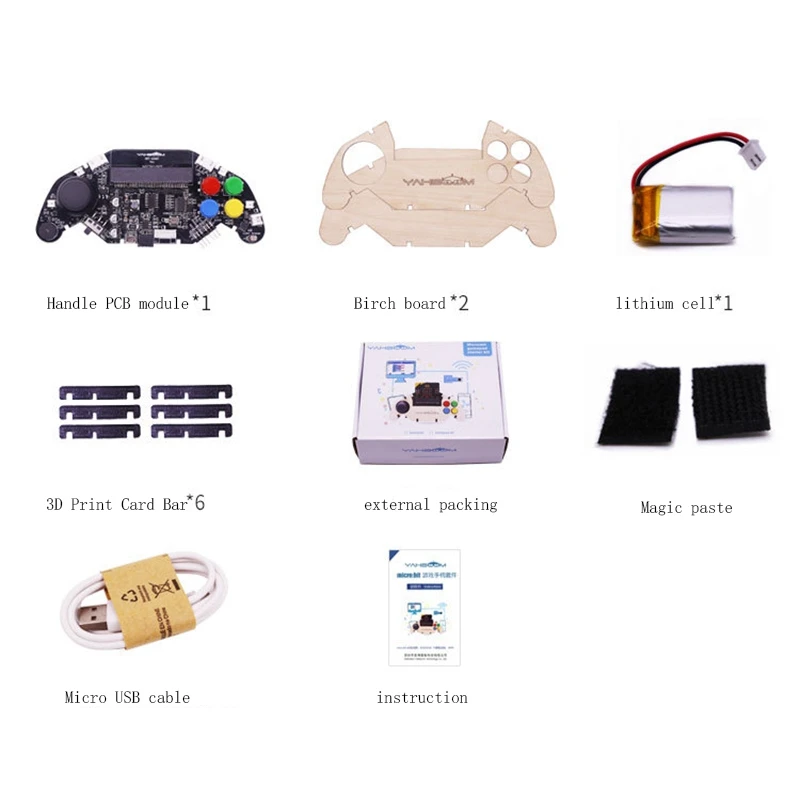  Anwendbar Zu Micro-Bit Bbc Gamepad Expansion Board Griff Microbit Roboter Auto Joystick Stem Spielz