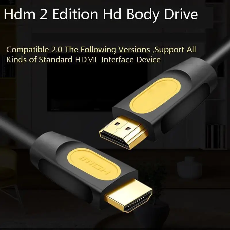 Высокоскоростной HDMI кабель Jelly Comb 1080P позолоченный штекер для HD TV XBOX сплиттер