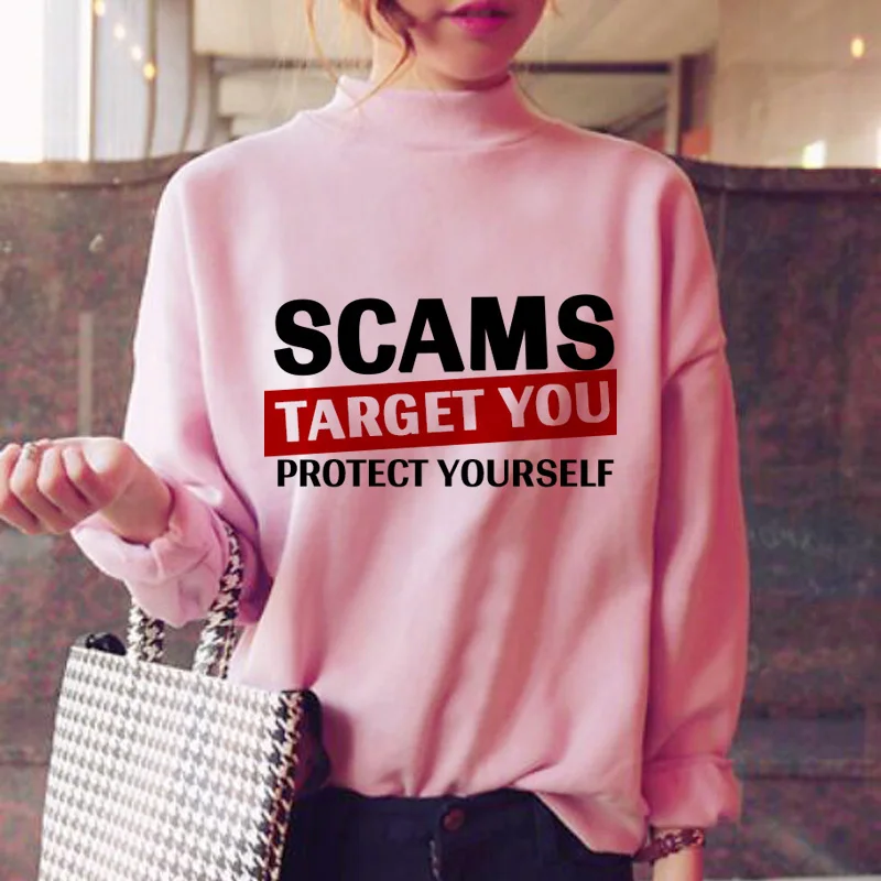 scam hoodies women pink harajuku fashion streetwear clothes warm korean