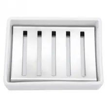 Нержавеющая сталь мыльница держатель керамика Мыло Контейнер для ванная комната KitchenTool