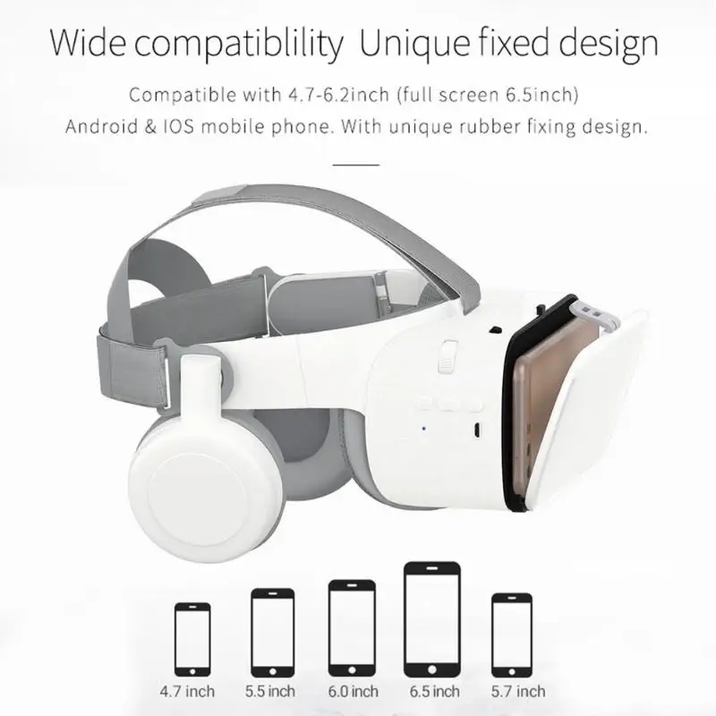 Bluetooth гарнитура виртуальной реальности BOBO VR Z6 3D очки для мобильных игр USB кабель