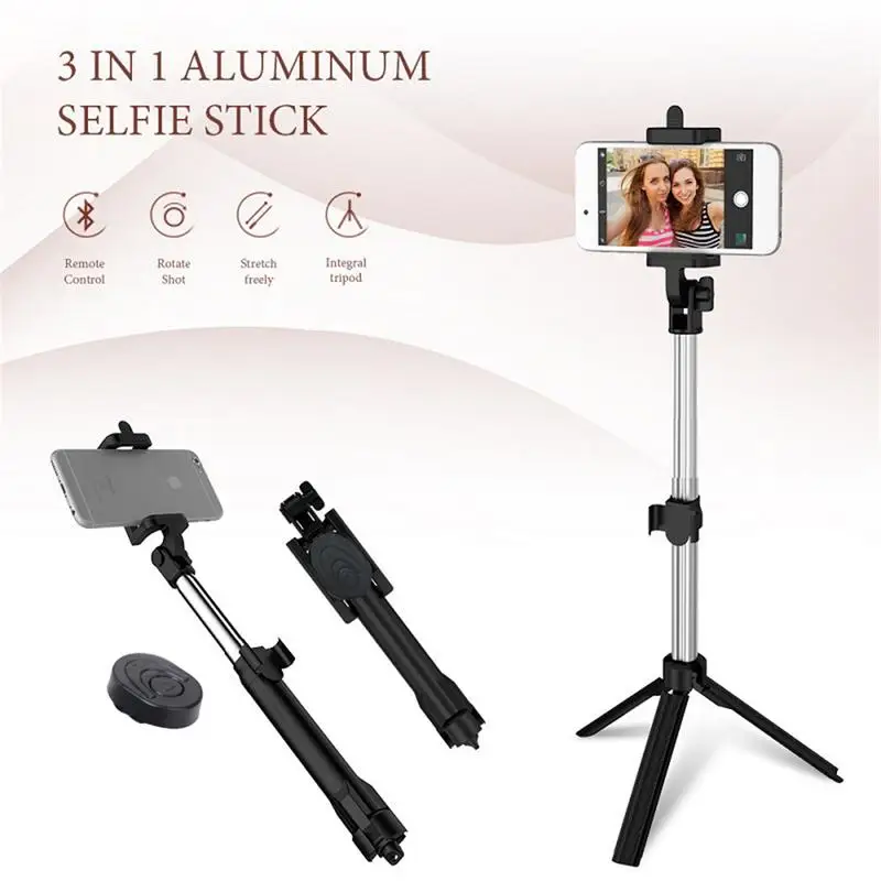 

Mini Remote Control Selfie Stick Treppiede Stretchable Bluetooth Selfie Stick For Smartphone IOS 8.0 Or Android 5.0 or Above