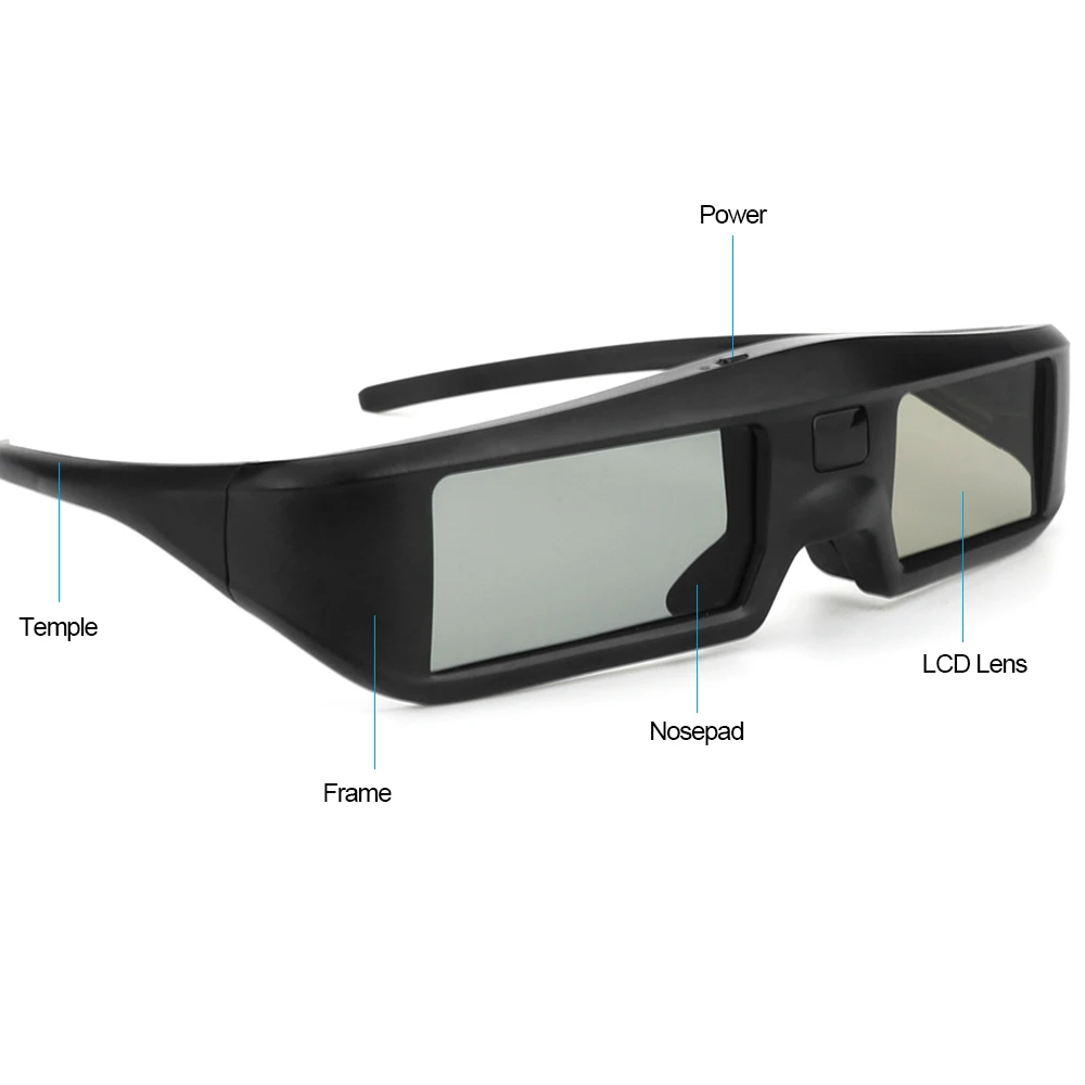 G06-BT 3D очки виртуальной реальности очки активные затворы очки Bluetooth сигнал для Смарт 3D HDTV