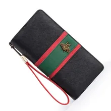

New Women Wallets Genuine Leather Women Wallet Long Coin Purse Leather Large Capacity Zipper Wallet Wallet With Phone Pocket