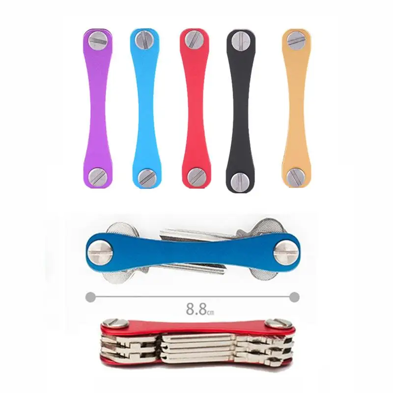 

Multifunction Aluminium Alloy Keys Organizer Folder Key Holder Clip Outdoor Gadget Traveling Accessories Key Storage Tools