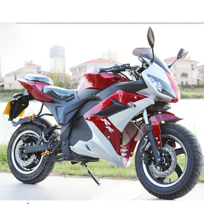 Discount Outdoor road racing cool electric motorcycle sports car adult 0
