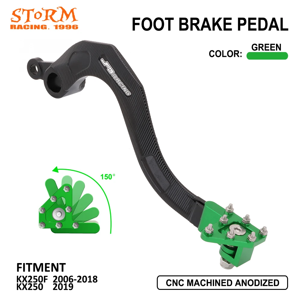 

CNC Motorcycle Footbrake Lever Foot Brake Pedal For KAWASAKI KXF250 KXF KX-F250 KX250F KX 250F F 2006-2018 KX250 250 2019