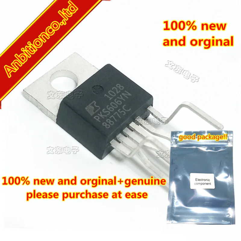 

10pcs 100% new original PKS606YN PeakSwitch Family Enhanced, Energy-Efficient, Off-Line Switcher IC With Super Peak Po in stock