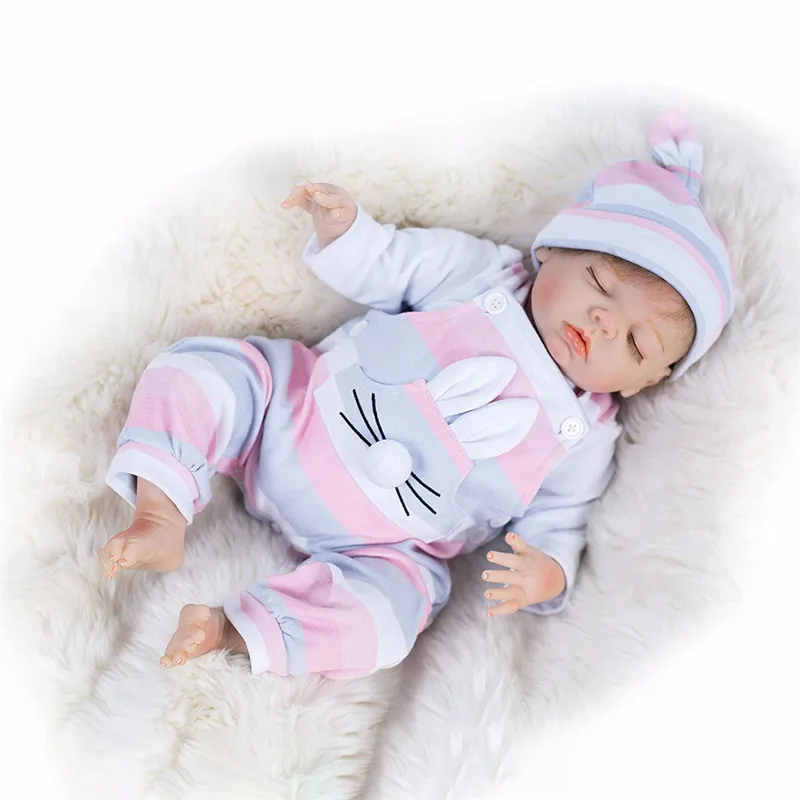 Реалистичная силиконовая кукла для новорожденных 45 см 18 дюймов boneca bebes Reborn|Куклы|