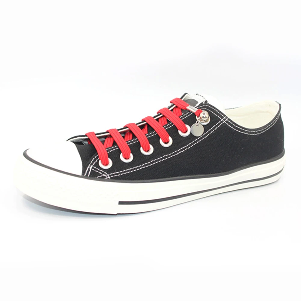 1 Pair New Style Lazy Shoelaces Quick Easy Sneaker Elastic Shoe Laces One-handed Shoelace Sport shoes No Tie Candy Color Hotsale