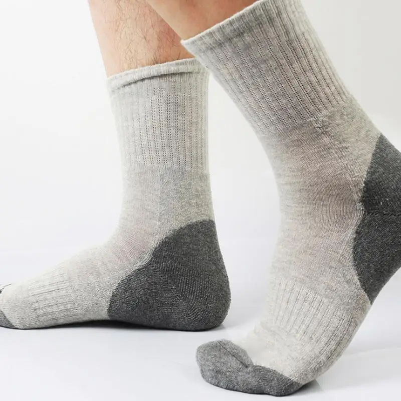 Уличные носки хлопковые беговые походные баскетбольные мужские носки утолщенные Носки осенние и зимние аксессуары для спортивной одежды спортивные носки