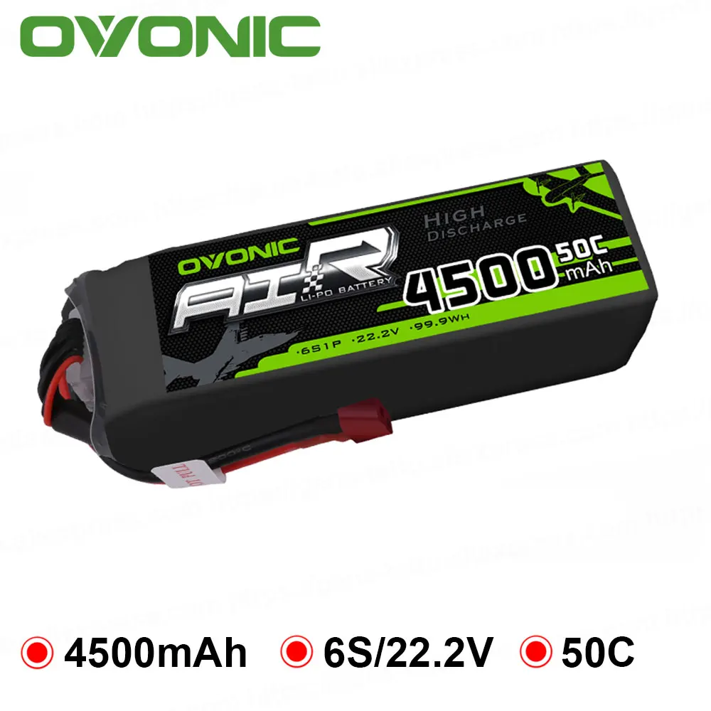 Skup Ovonic 4500mAh 22.2V Lipo 6S 50C 100C bateria Lipo Pack T i XT60 wtyczka dla RC samochód duży rozmiar helikopter Quad samolot Drone