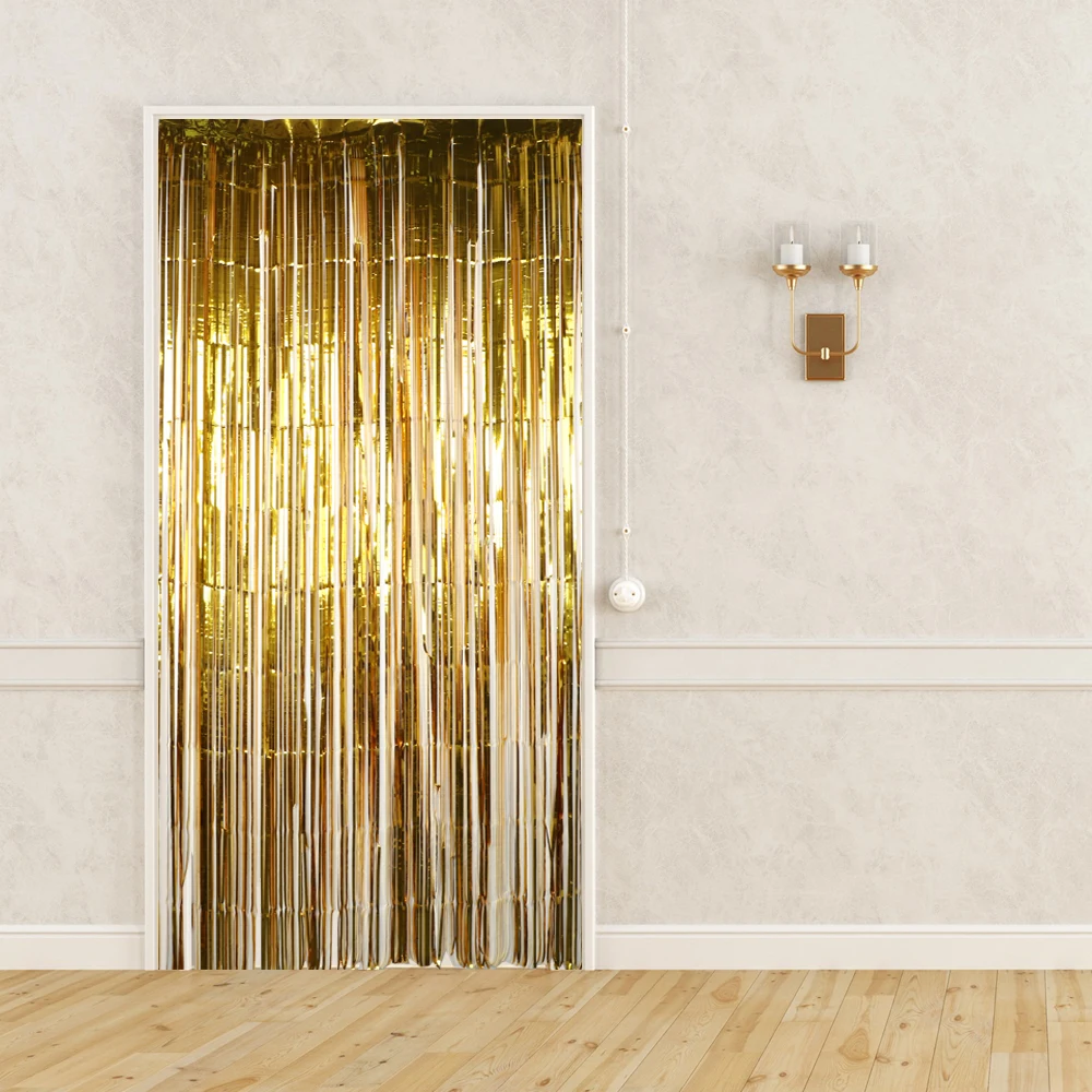 

Door Curtain Home Textile Home Decoration Shiny Tassel String Modern Window Room Divider Flash Line