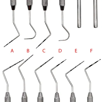 6pcs Dental Stainless Steel Periodontal probe with Scaler Explorer Instrument Tool Endodontic Scaler Dental Tool Kit new 16 hole dental scaler tip disinfection box dental stainless steel working tip holder box dental instrument multifunction