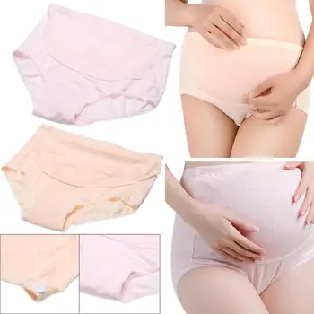 

Soft Cotton Maternity Panties Breathable Pregnant Women's Adjustable Briefs Pregnancy Underwear High Waist Support Panties