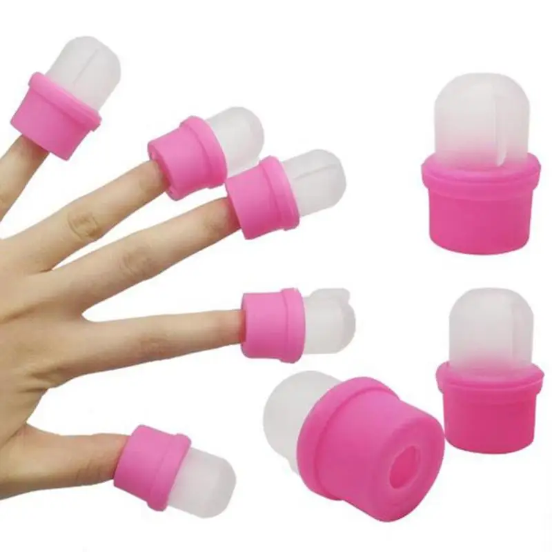 

10pcs Reusable UV Gel Nail Polish Remover Nail Art Soak Off Cap Nail Polish Removal Soaker Caps Clips Wrap Manicure Tools