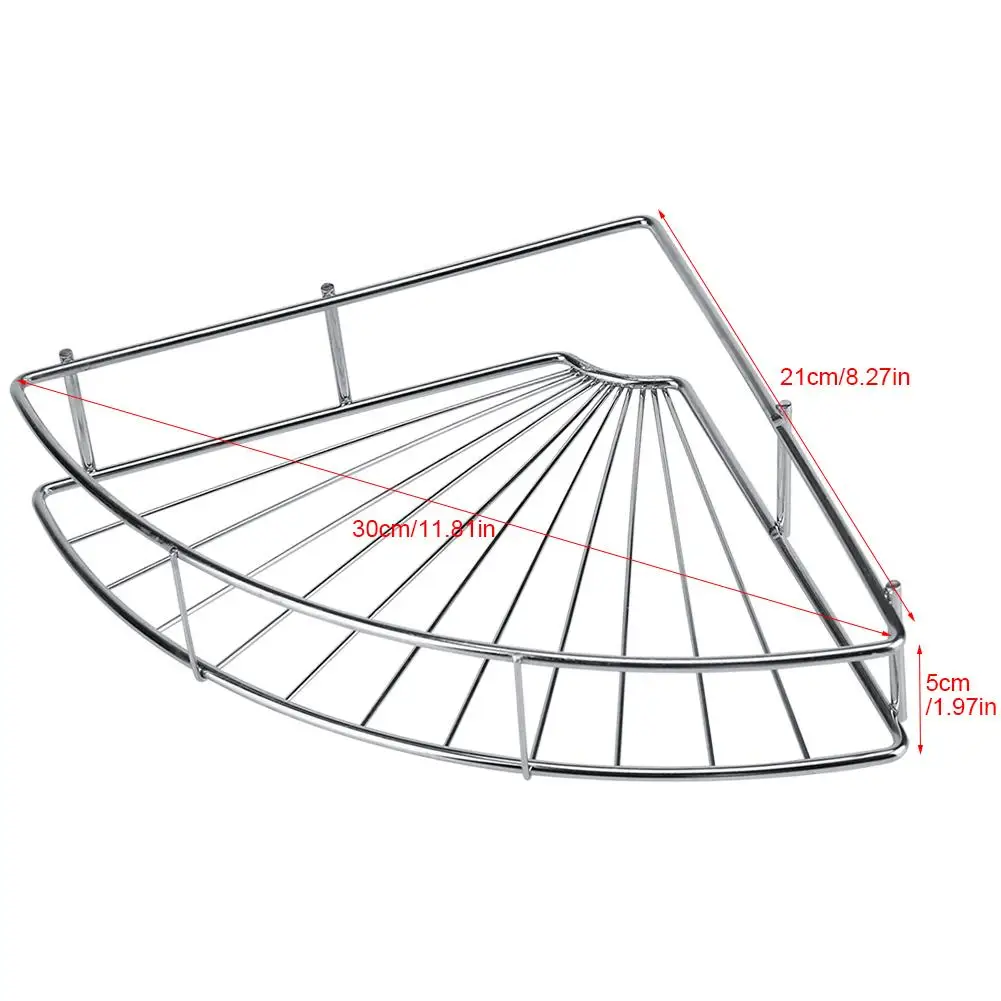 Угловая полка для душа из нержавеющей стали с присоской для ванной комнаты, держатель для шампуня, мыло, косметические полки, кухонный стеллаж для хранения, Органайзер