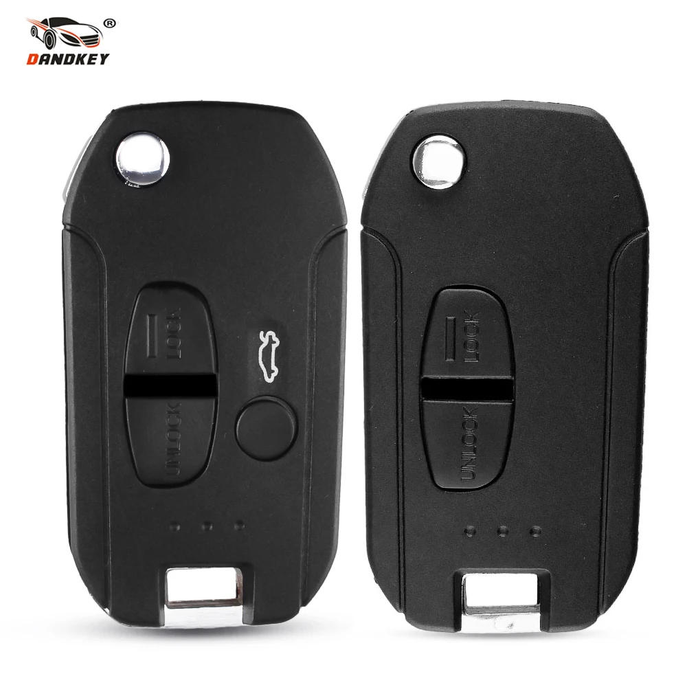 

Dandkey 2/3 Buttons For Mitsubishi Pajero Lancer EVO Colt Outlander Mirage With Right Left Blade Car Remote Key Shel Fob Case