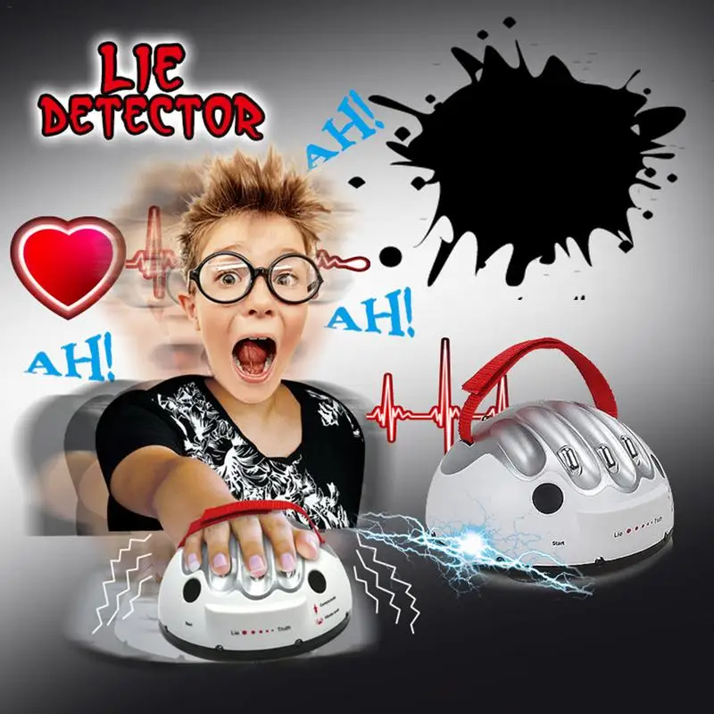 Электрический шок детектор лжи для детей и взрослых Интерактивная Домашняя игра игрушка Полиграф Тест с подвохом смешной Вечерние игры