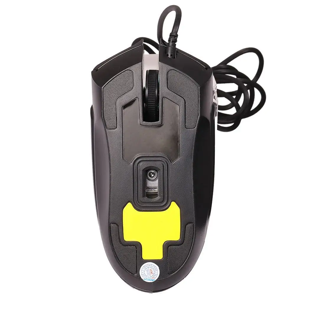 Новый черный 5 в 20mA Проводной USB эргономичный дизайн офис и игры 1 м/мышь