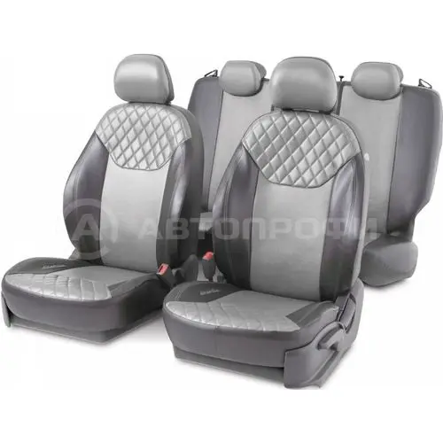 Cushion Cover Автопрофи DIN-1505GF BK/D. GY-80 DINAMICA ekokozha 15 предм pocket 6 zippers AIRBAG чёр/etc. gray |