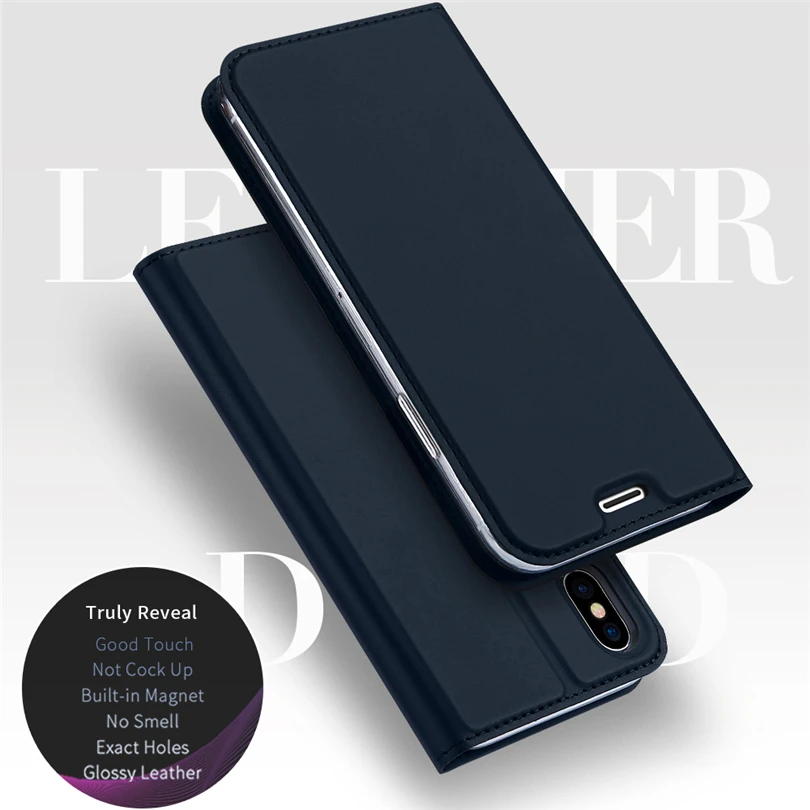 

Leather Card Wallet Magnetic Stand Cover Case For iPhone XS XS XR X Max Light Phone Case For iPhone 8 7 6 6S Plus 5S 6S DYee