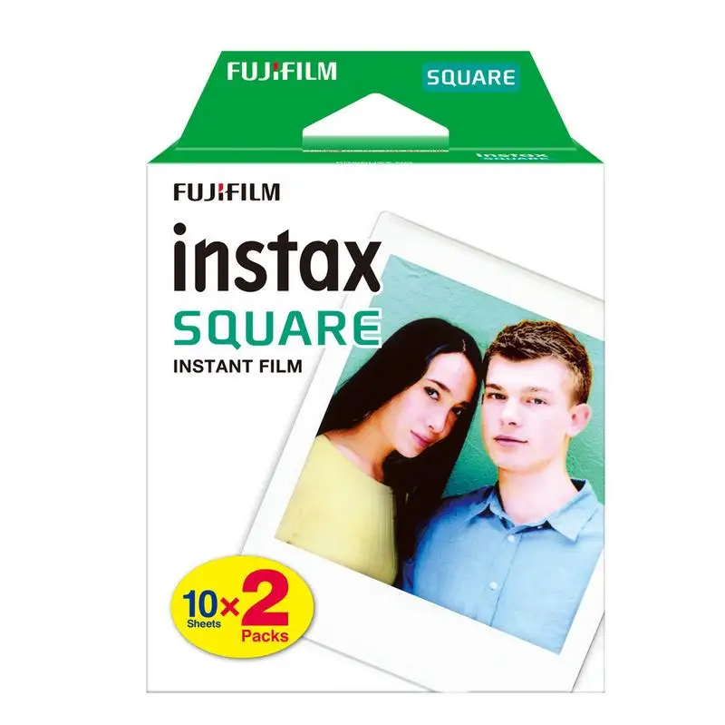 

20 Sheets for Fujifilm Instax Square Film Daylight for Instax SQ10 SQ6 Instant Camera Share SP-3 Printer White Edge Photo Paper