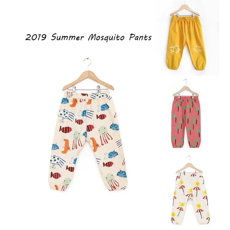 

Kids Pants 2019 Summer Brand Boys Girls Mosquito Pants Trousers Baby Children Cotton New Sunscreen Vacation Clothes Outwear