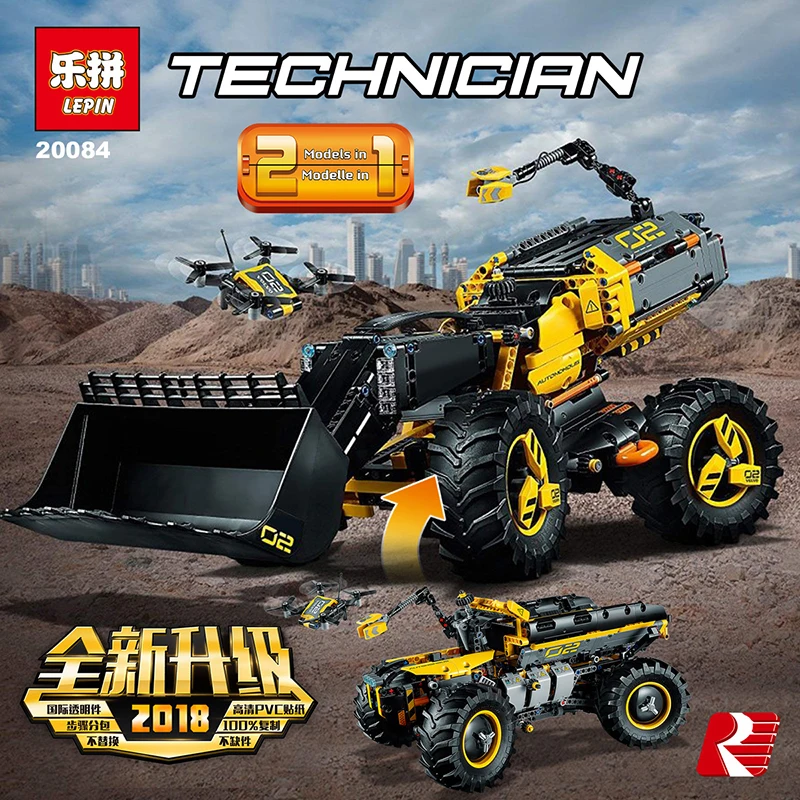 

2018 New Lepin 20084 Compatible With Legoing 42081 2 In 1 Technic Series Volvo Concept Wheel Loader Zeux Building Blocks Bricks