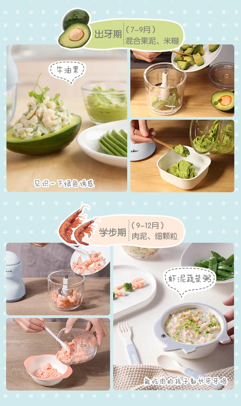 Multi Portable Mini Baby Food Maker Glass Cup Kitchen Mini Grinders Blenders Mixer Green Liguidificador Batidora Food Processor