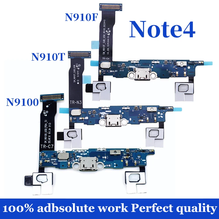 Для samsung Galaxy Note 4 N910A N910C N910G N910F usb зарядка Нижняя плата Зарядное устройство Док-станция разъем гибкий кабель