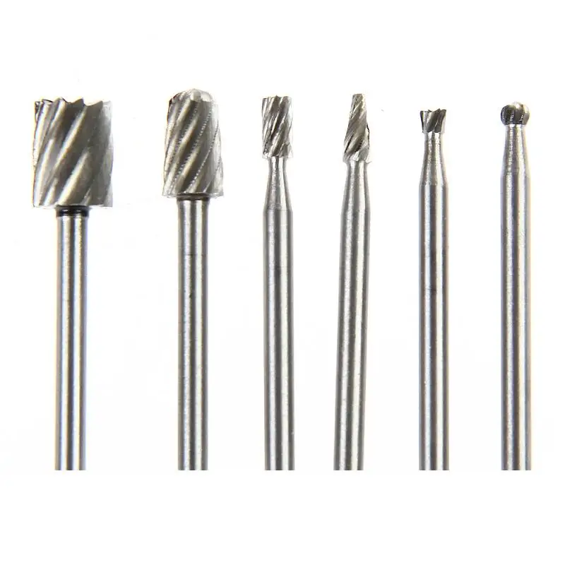 Набор мини сверл Dremel комплект из 6 насадок быстрорежущей стали для фрезерного