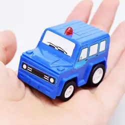 1 шт. Мини мультфильм тянуть назад дизайн автомобиля Модель игрушки цвет разнообразие дети автомобиль форма дети обучающая игрушка подарок