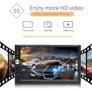 

Bluetooth Car Radio HD 7 Inch Car MP4 Card Machine Car MP5 Player Support Bluetooth Call Reversal Priority Can Charge For Mobile