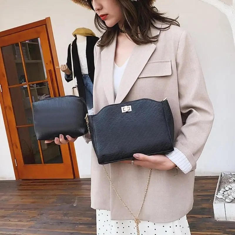 

Simple Alligator Women Crossbody Bags Girls Crocodile Pattern Clutch PU Leather Messenger Bag Lady Shoulder Bag Tote