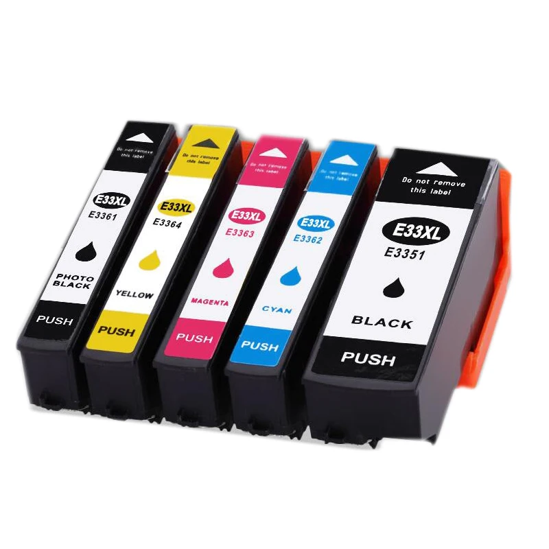 

5pcs 33XL T3351 T3361 T3362 T3363 T3364 ink cartridge For EPSON XP-530 XP-530 XP-630 XP-830 XP-635 XP-540 XP-640