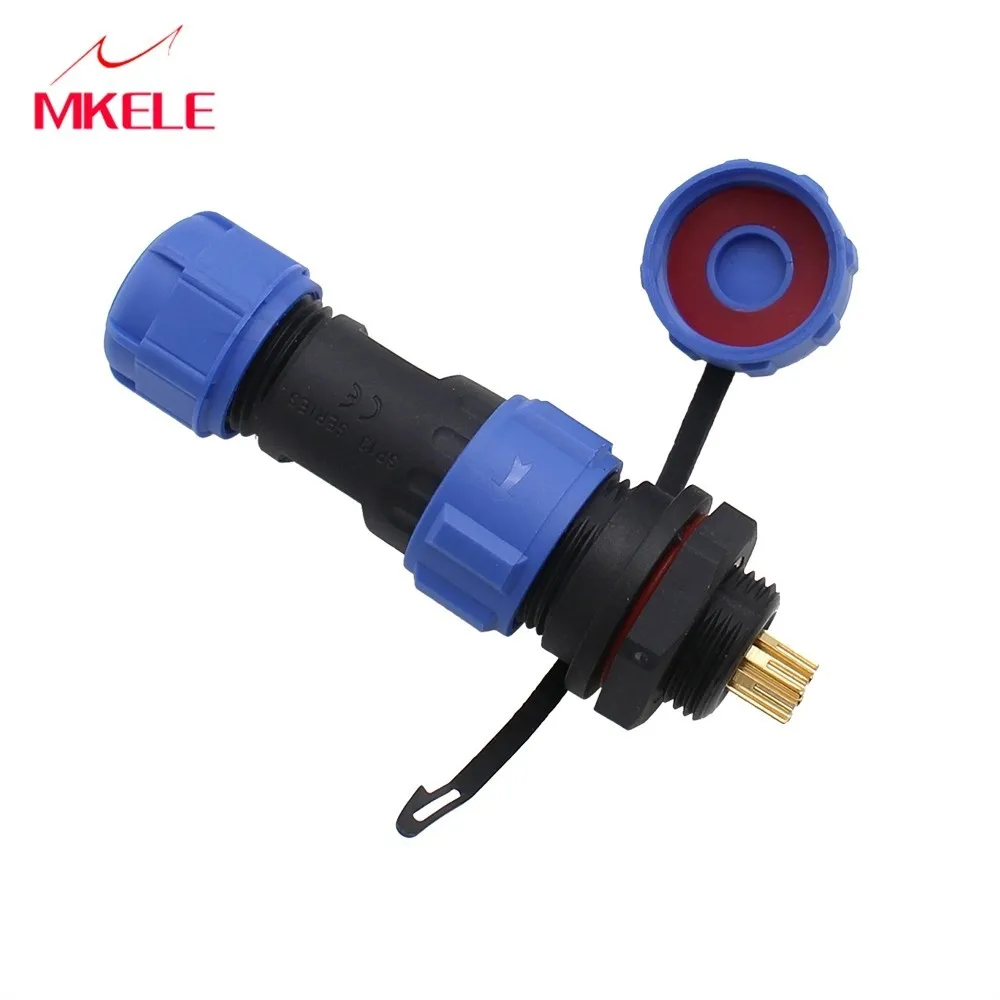 SP13-9P, Geen Behoefte Lassen, Waterdichte Panel Connector Stopcontact, IP68,250 V Sockets LED Connectors