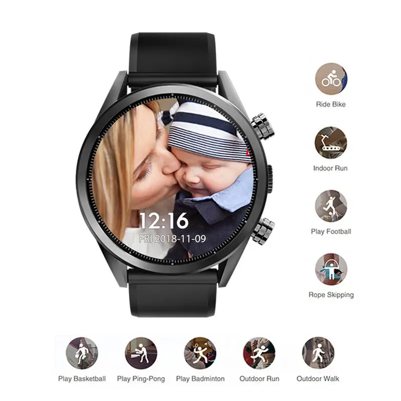 

Kospet Men's 4G Smart Watch 1.39 Inch Touch Screen 16GB 32GB ROM GPS Waterproof Fitness Tracker With Heat Rate Call Reminder